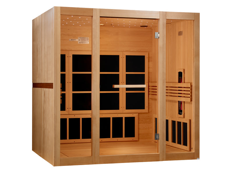 Aura 8-Person Infrared Sauna — Yoga Configuration