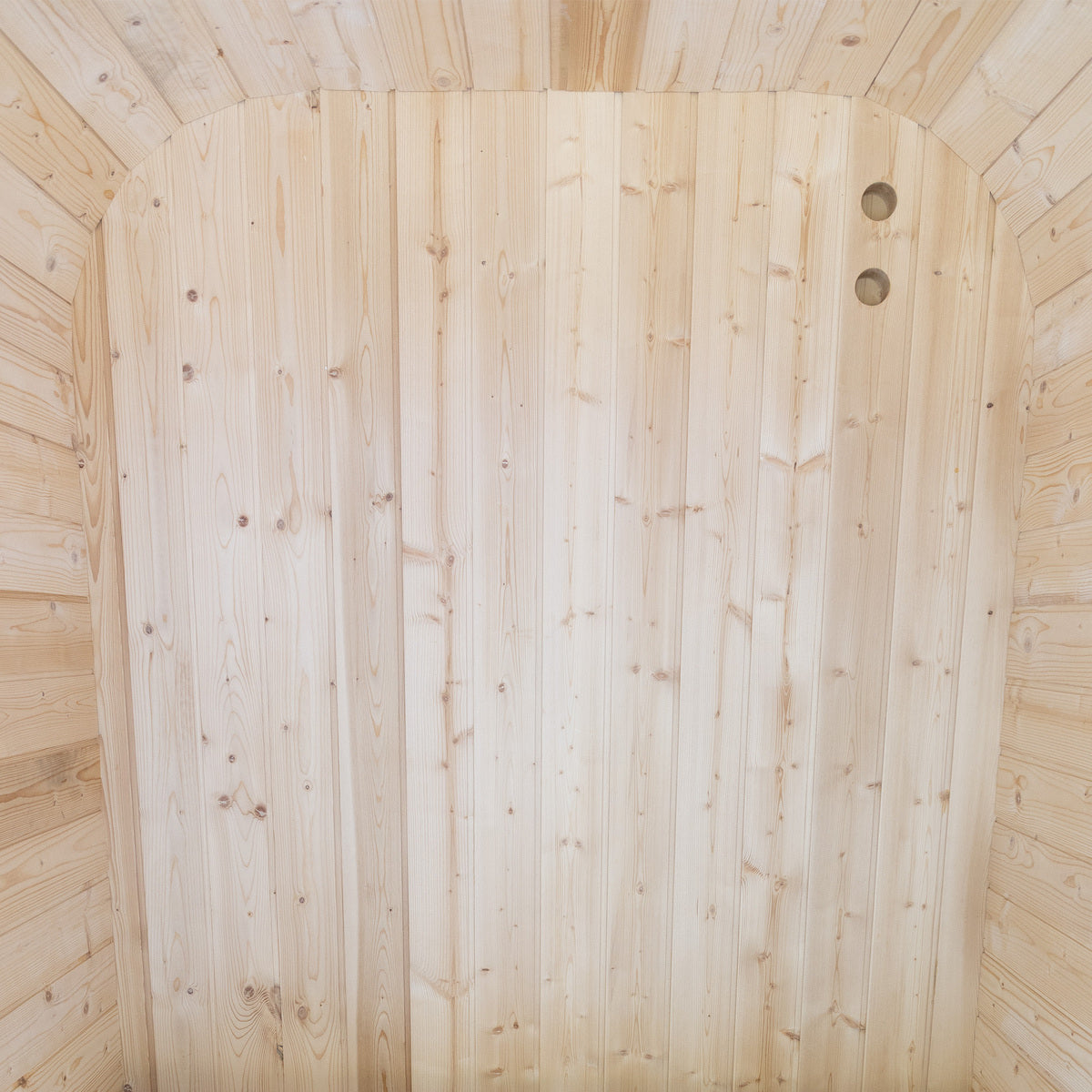 Aura Auris One sauna glass door detail