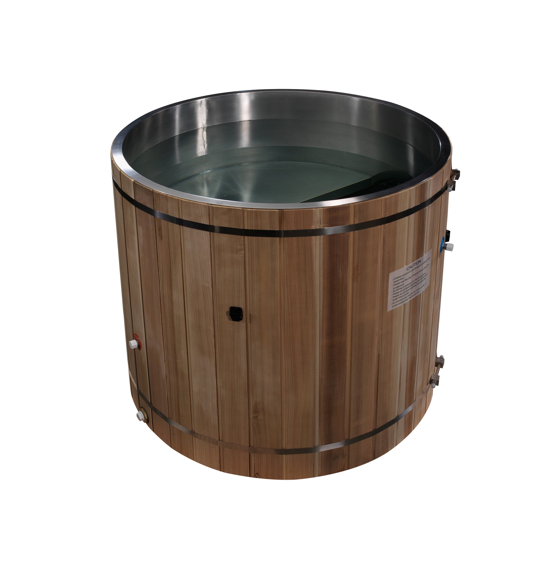 Aura Cold Plunge Stainless Barrel — Open View