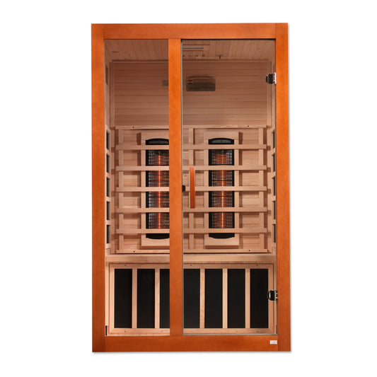 Aura Santiago 2-person full-spectrum infrared sauna