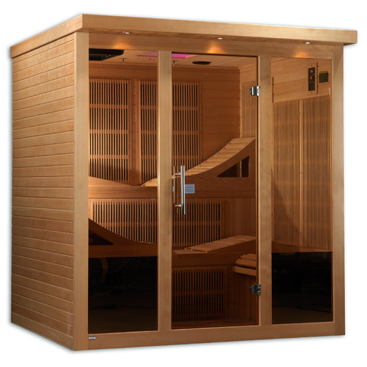 Aura Monaco 6-person near-zero EMF infrared sauna
