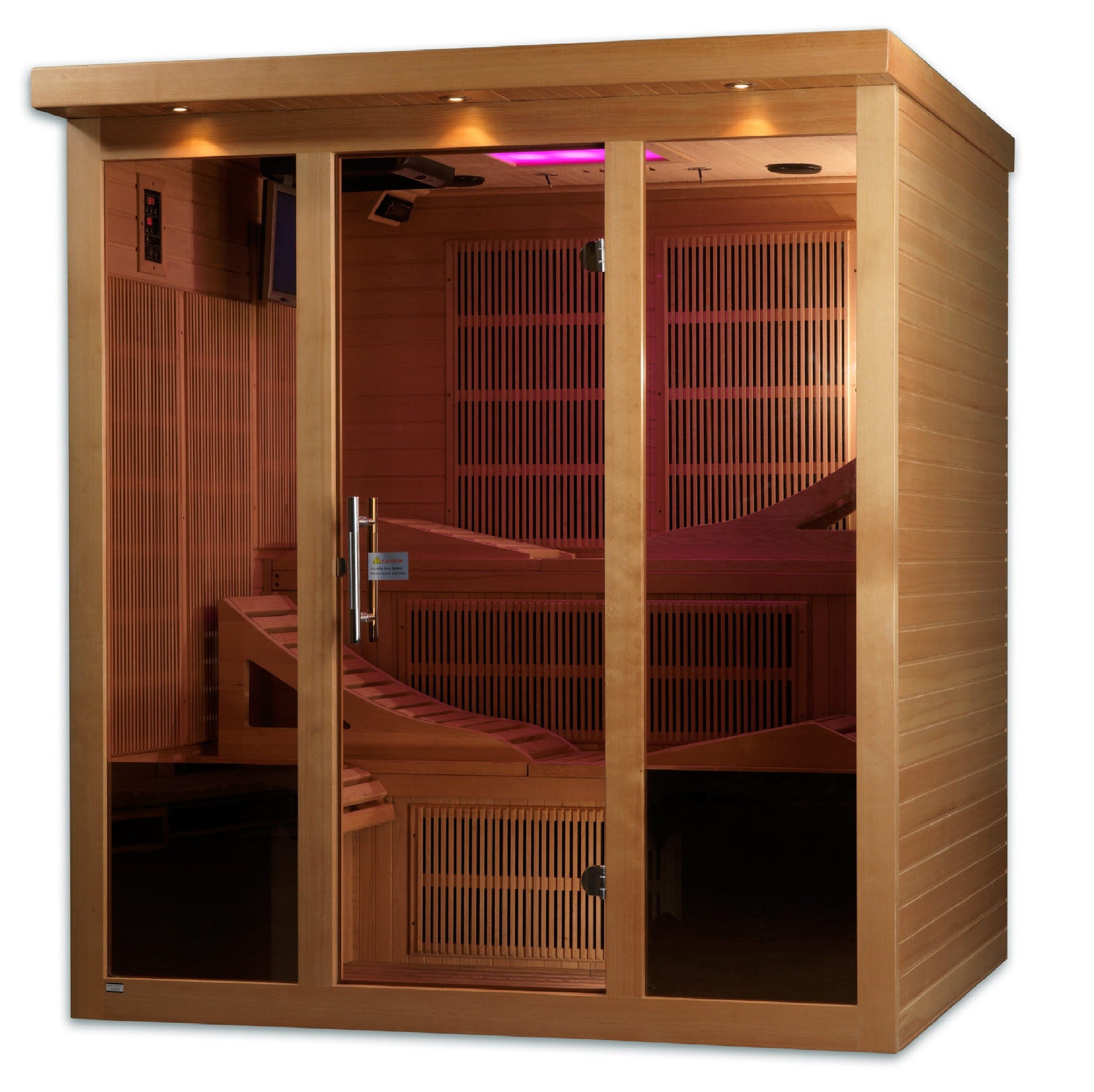 Aura Monaco infrared sauna interior