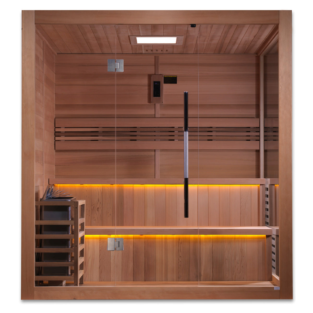 Aura Kuusamo traditional sauna front view
