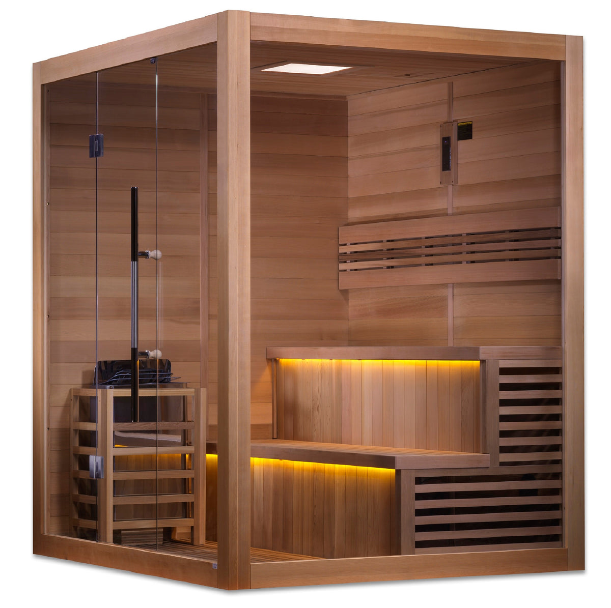 Aura Kuusamo traditional sauna interior