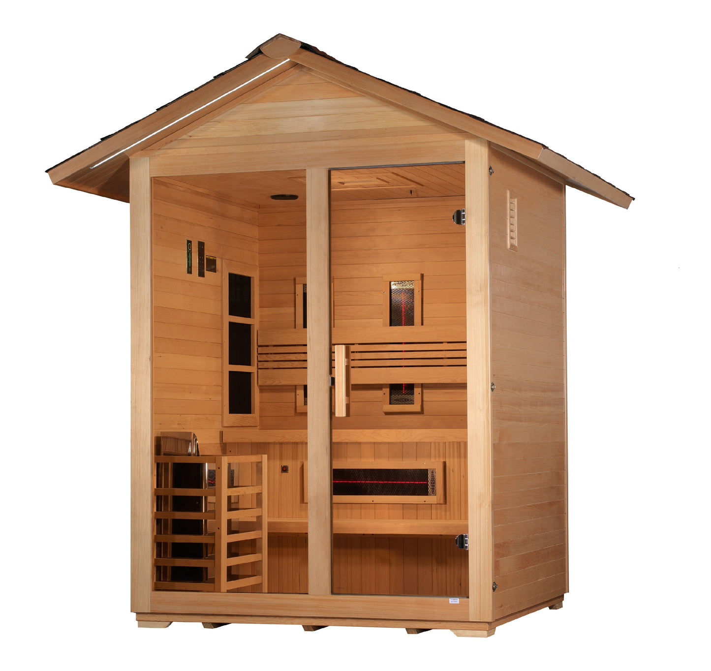 Aura Carinthia hybrid sauna interior view