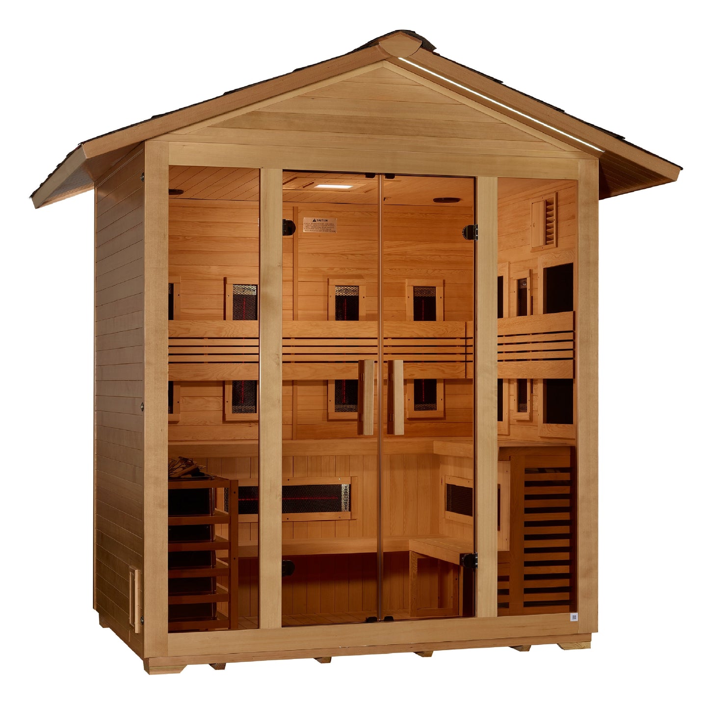 Aura Gargellen 5-person hybrid outdoor sauna