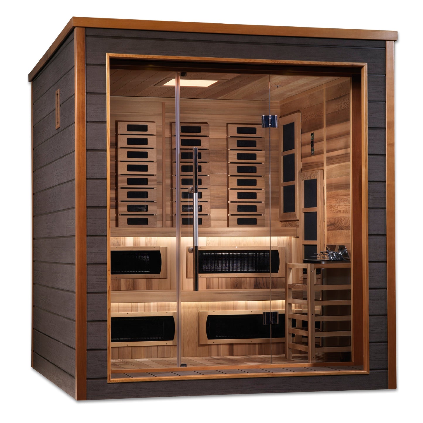 Aura Karlstad 6-person hybrid outdoor sauna