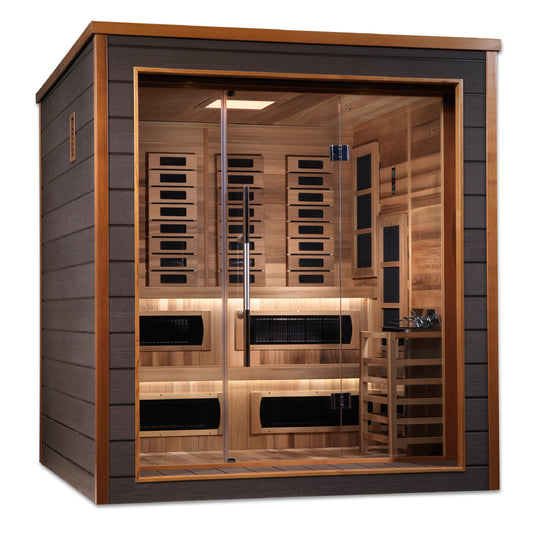 Aura Karlstad 6-person hybrid outdoor sauna
