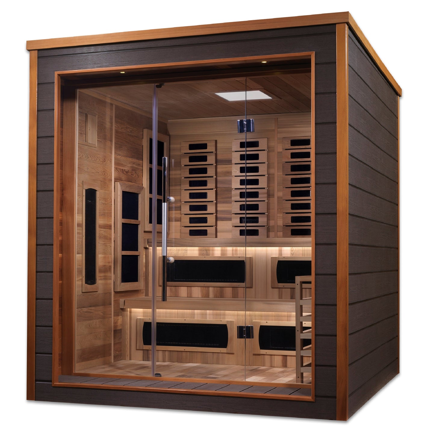 Aura Karlstad hybrid outdoor sauna view