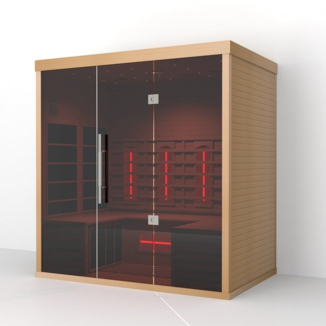 Aura Lumin Three infrared sauna interior
