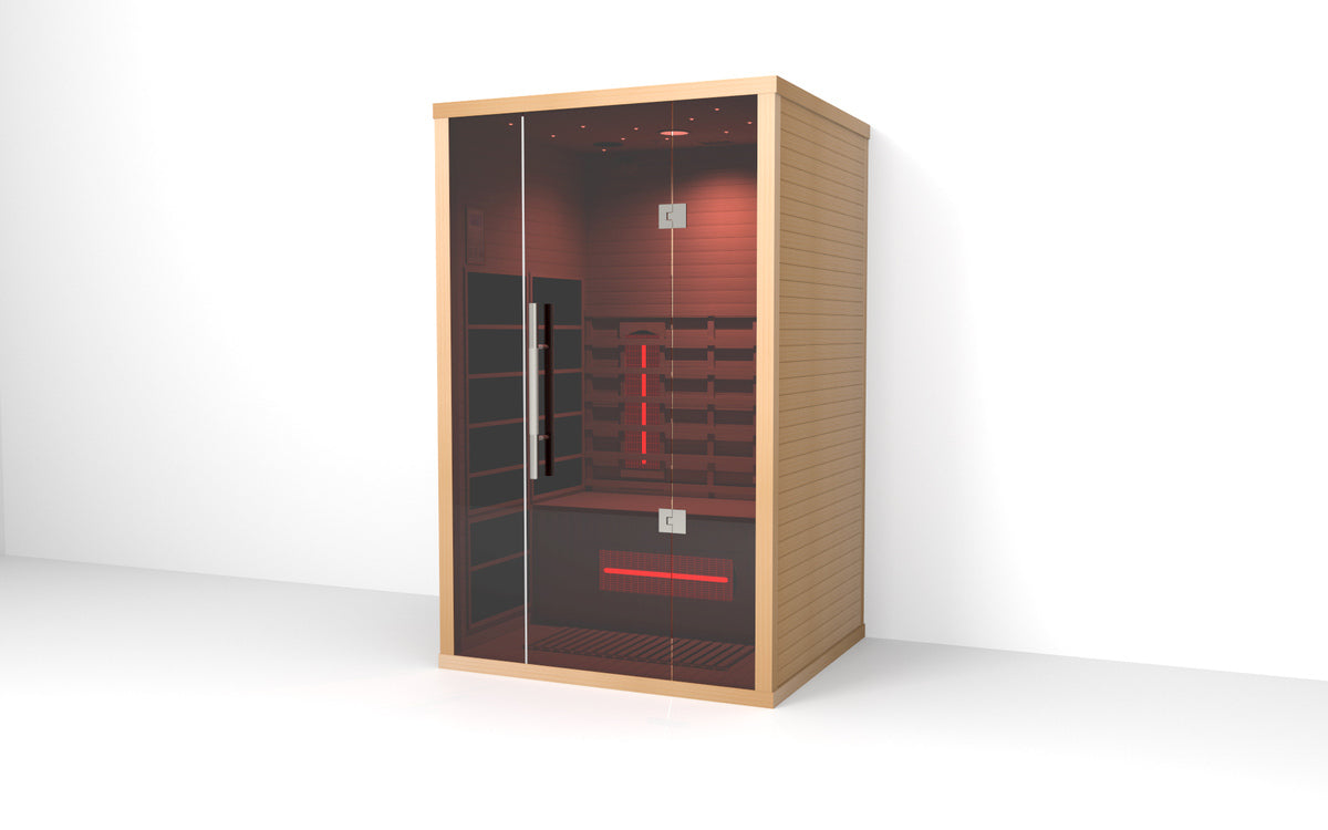 Aura Lumin Two infrared sauna interior