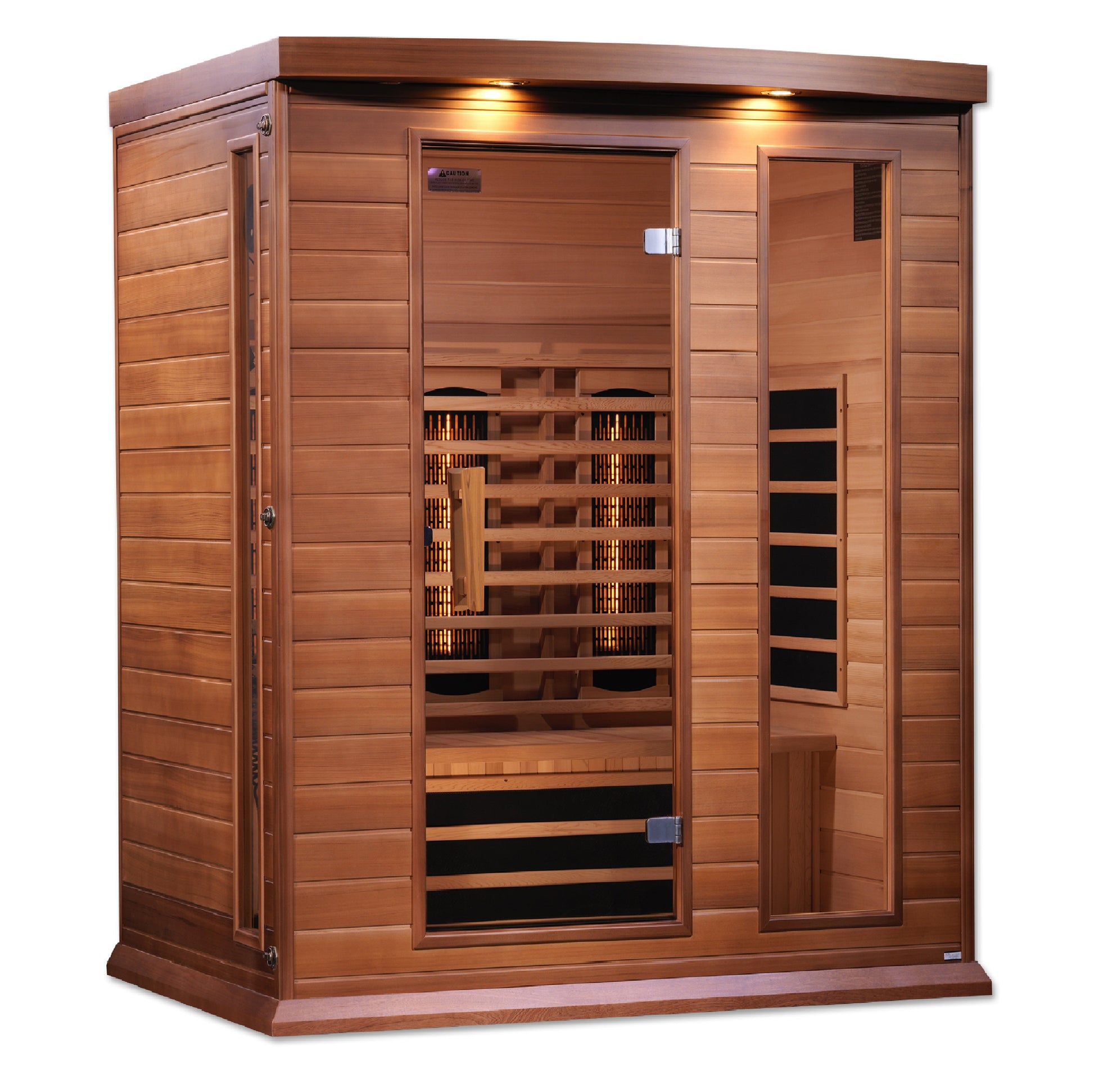Aura Cedar 3-person infrared sauna view