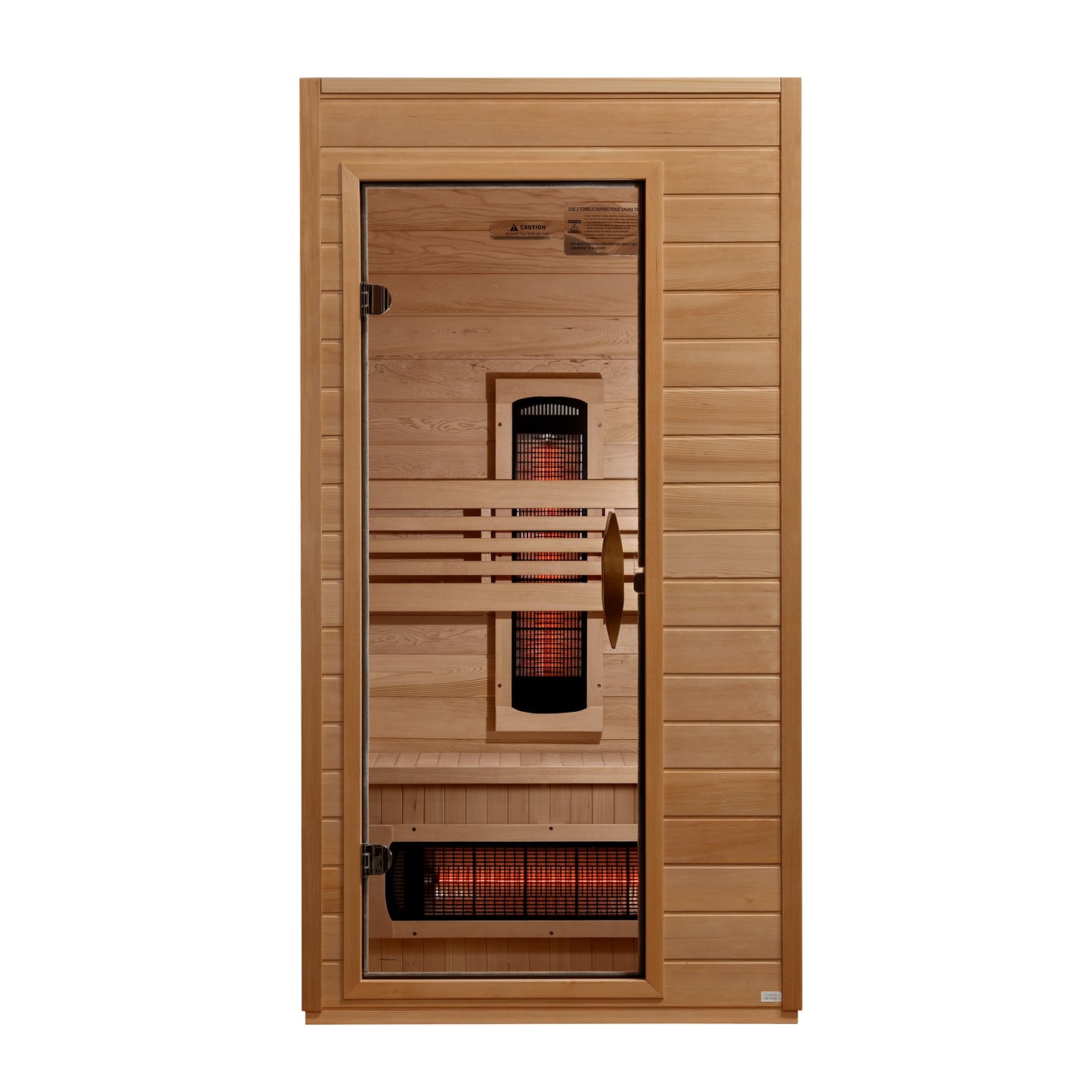 Dynamic infrared sauna interior view