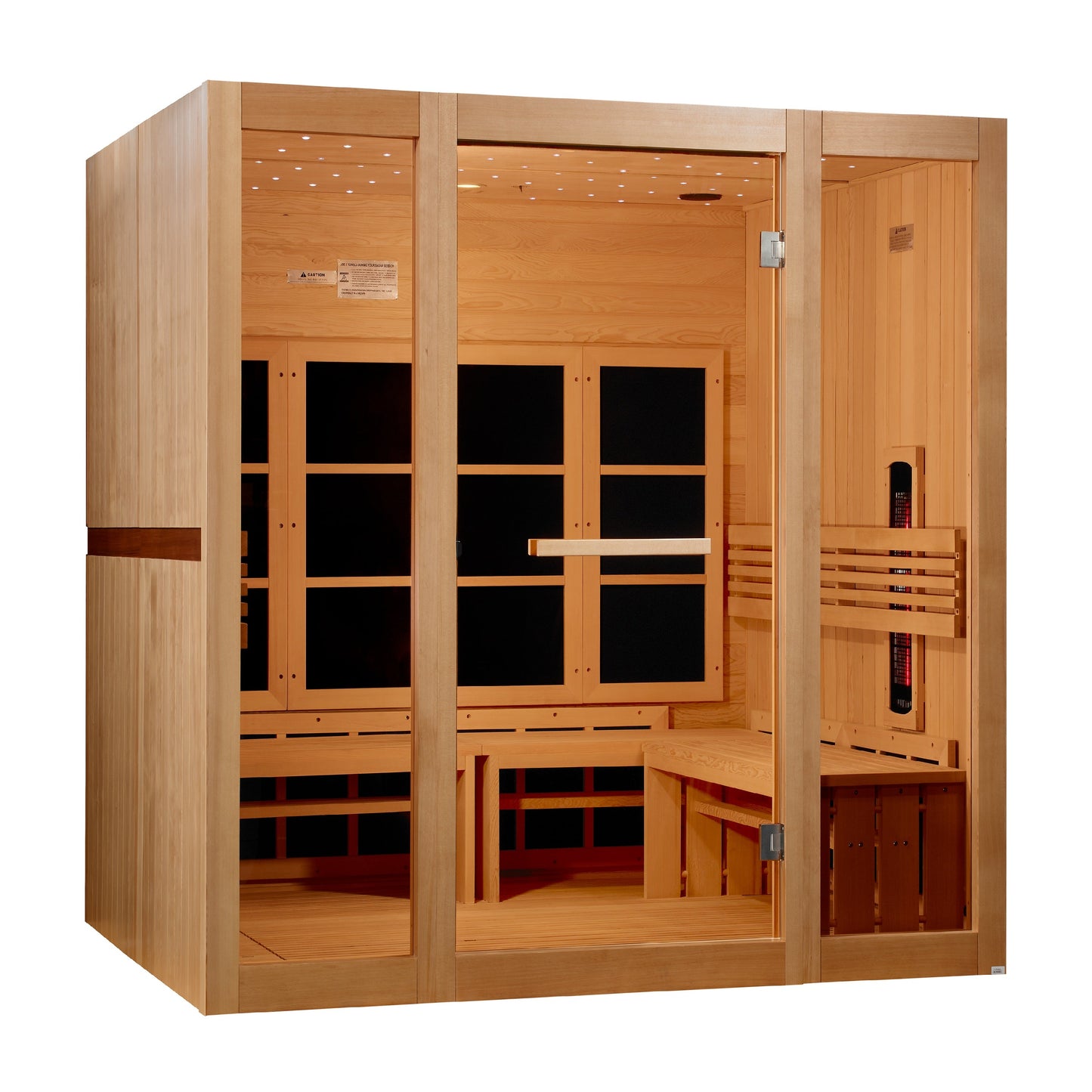 Aura 8-person full-spectrum near-zero EMF infrared sauna
