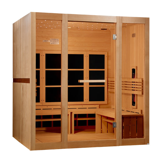 Aura 8-person full-spectrum near-zero EMF infrared sauna