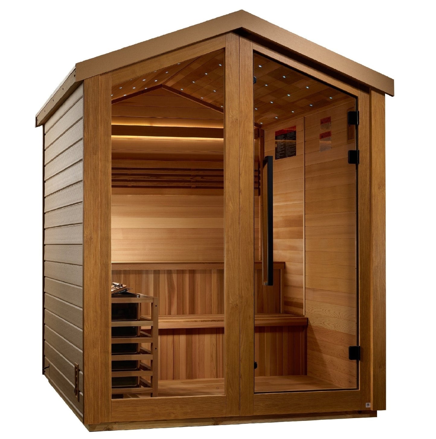 Aura Kaarina 6-Person Outdoor Traditional Steam Sauna — exterior view
